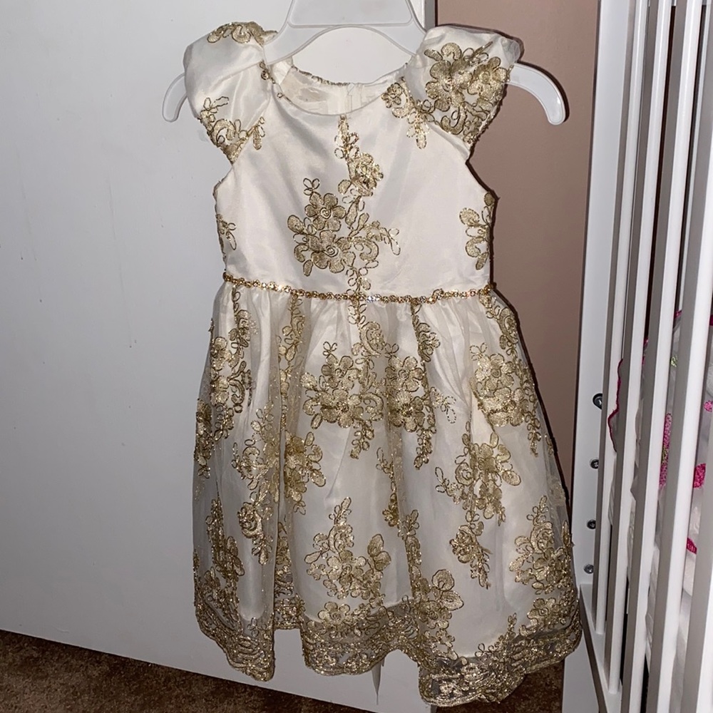 Beautiful gold and white dress